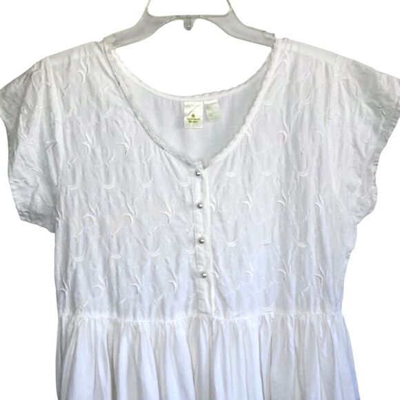 Victoria’s Secret Gold Label White Night Gown Maxi 100% Cotton Size Small - Picture 2 of 8